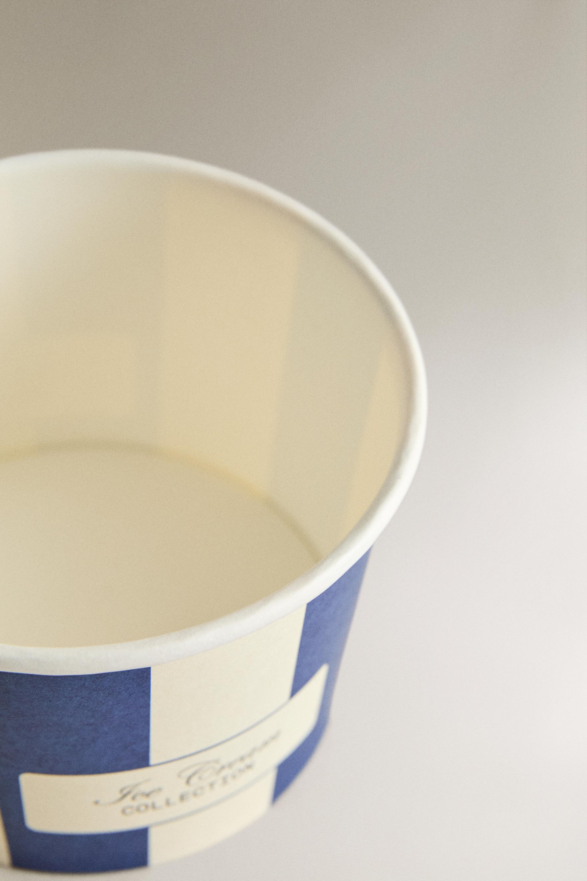 LOT DE COUPELLES À GLACE PAPIER (LOT DE 8)
